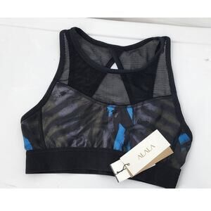 New NWT ALALA Bolt Stripe Sports Bra Small Revolve